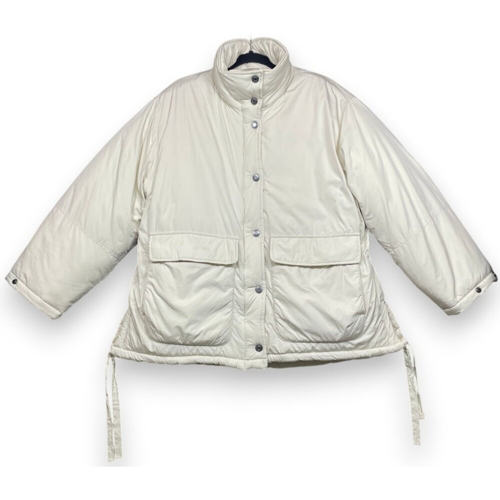 We The Free People Big Energy Puffer Jacket Womens S Cream Ivory Insulated